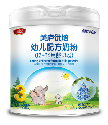 赢天堂优培幼儿配方奶粉400克3段